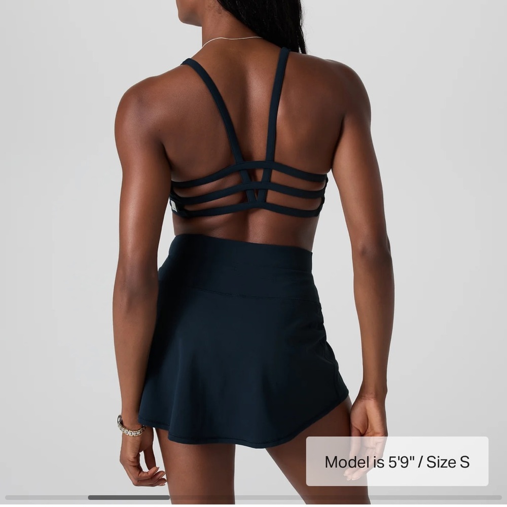 Vuori Black Strappy Back Bra